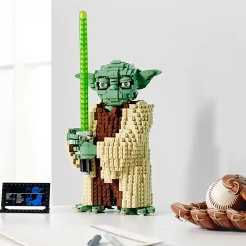 1771 Uds. Modelo creativo Yoda Master bloques de construcción con espada ligera ladrillos de construcción juguete para regalo para niños adultos