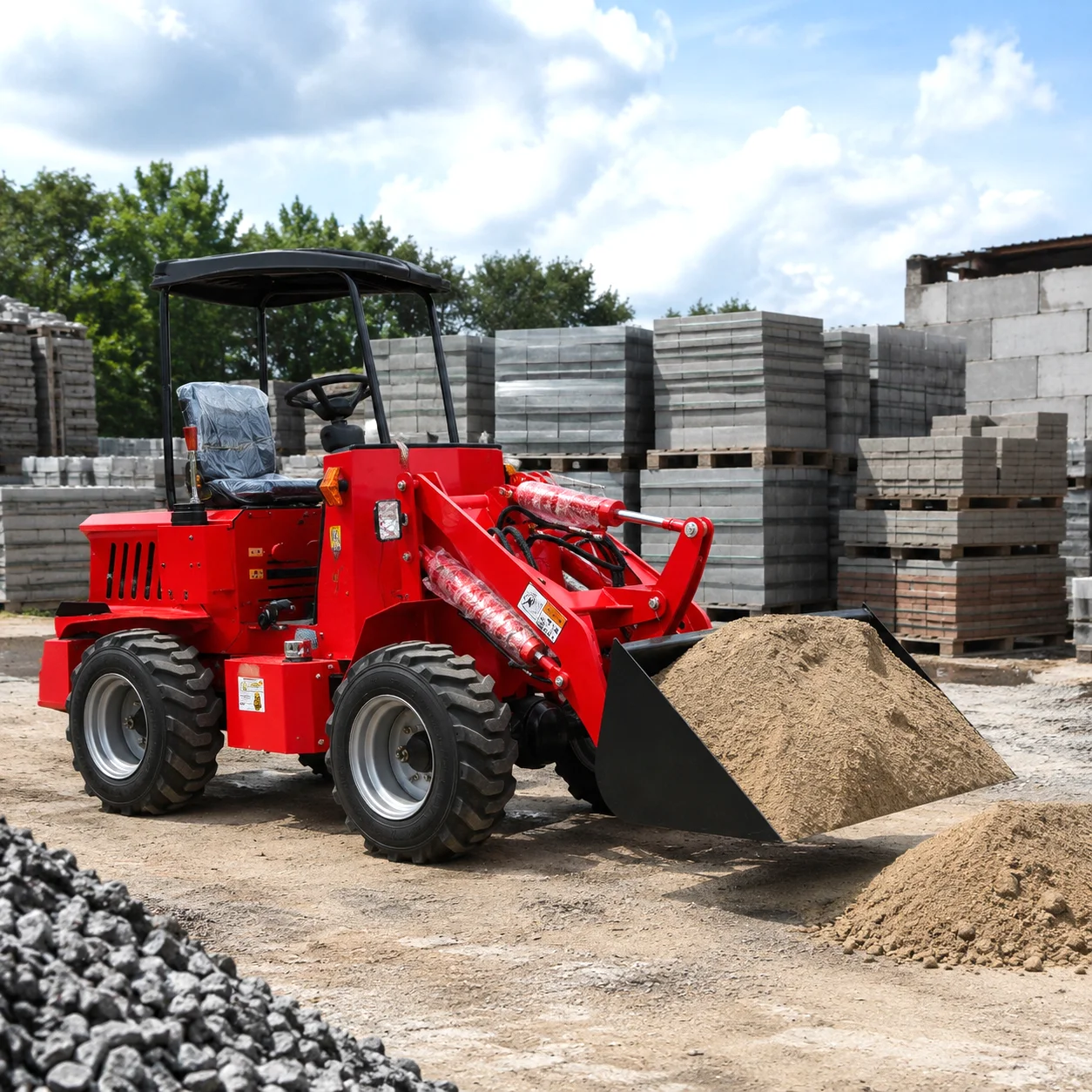Mini Wheel Loader with Bucket Farm Electric Loader CE/EPA Mini Compact Hydraulic Wheel Loader for Sale
