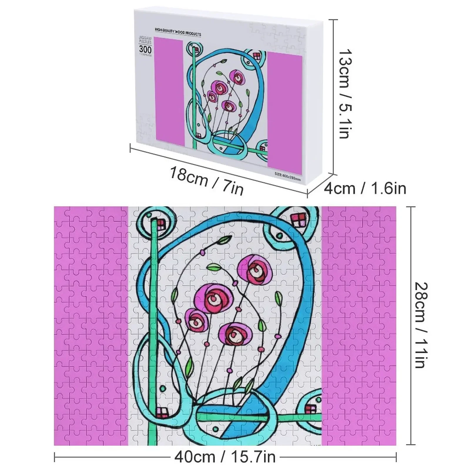 After Charles Rennie Mackintosh Jigsaw Puzzle Regalo personalizzato per bambini personalizzato Regali per bambini personalizzati Puzzle