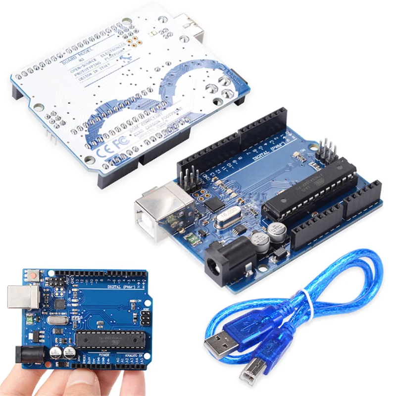 

New Original Uno R3 Development Board ATMEGA328P ATMEGA16U2 DIP official version for Arduino uno R3 DIY