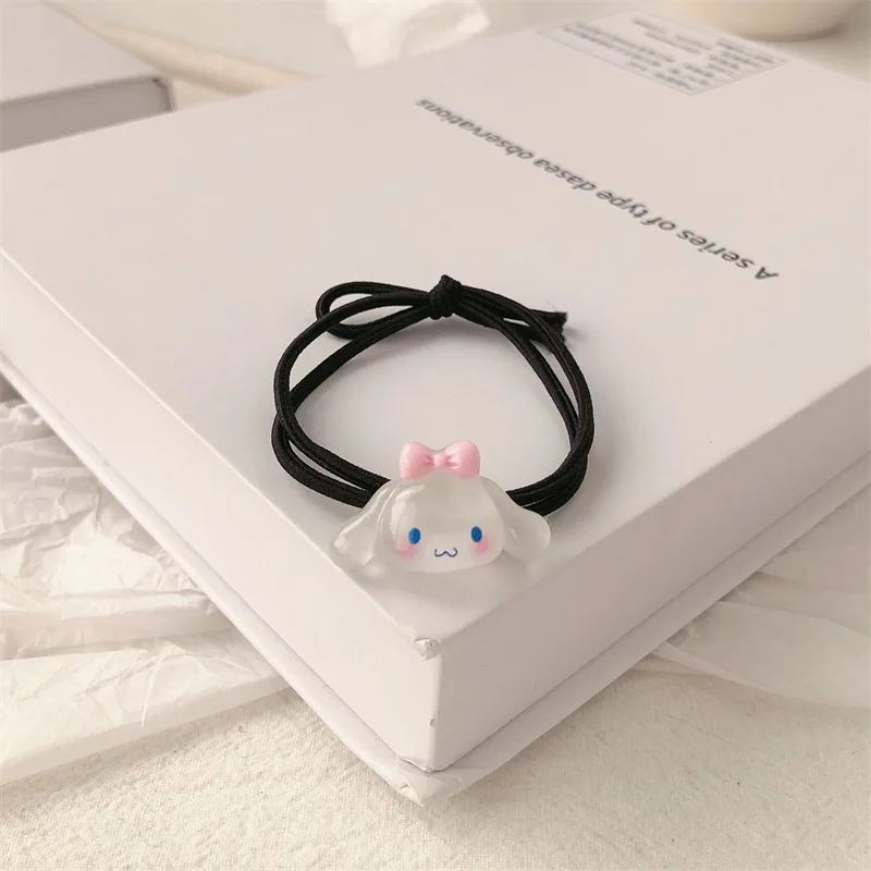 Sanrio cartoon Kuromi mymelody Cinnamoroll high elastic tie hair ins couple girlfriends headdress hair ring small rubber band