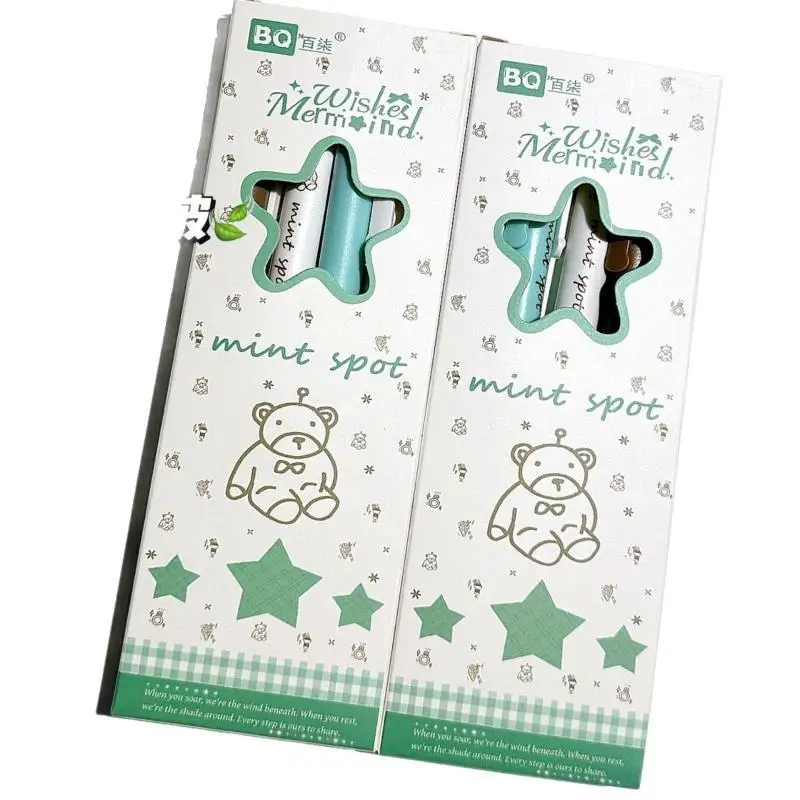 4Pcs Super Smooth Pressing Pens Clever Star Thin Design Soft Grip Premium Student Stationery for School Class Note