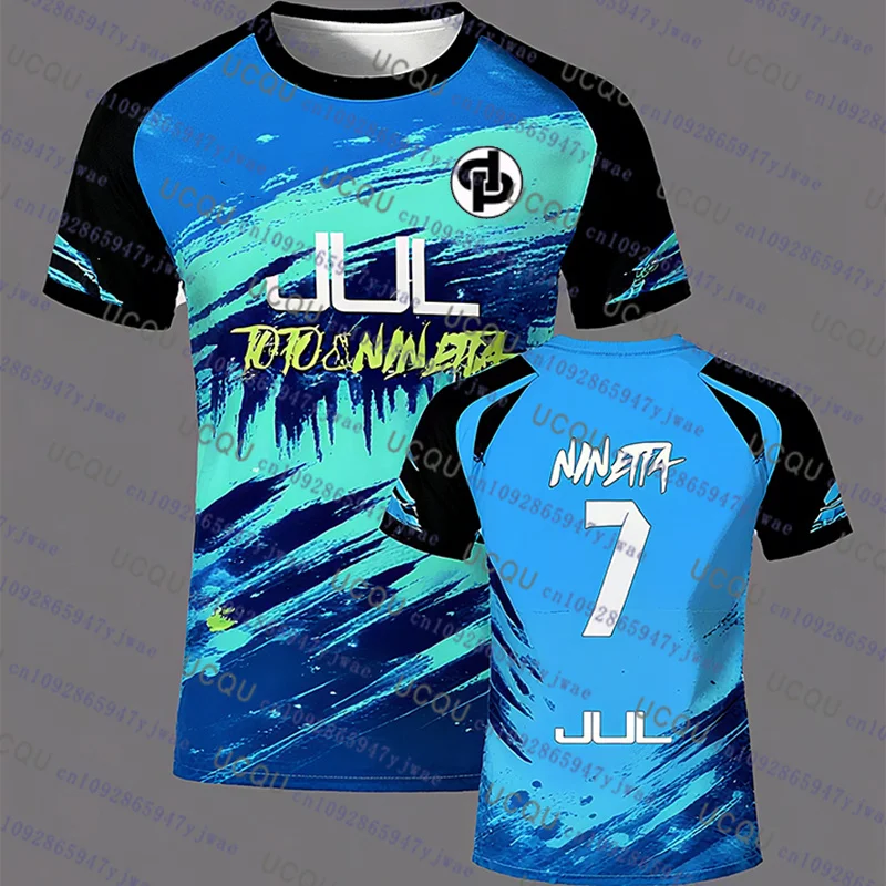 90 دقيقة JUL Toto & Ninetta Pr é سلسلة كرة القدم تي شيرت للبالغين والأطفال الصيف الرياضة في الهواء الطلق التجفيف السريع التدريب تي شيرت #1