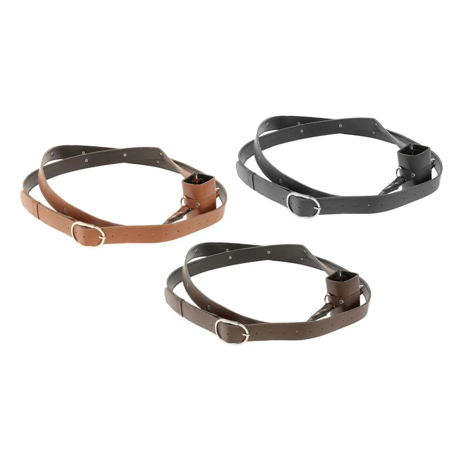 Fondina per spade medievali Guerriero Rapier Porta allacciatura incrociata Cintura in PU Cosplay