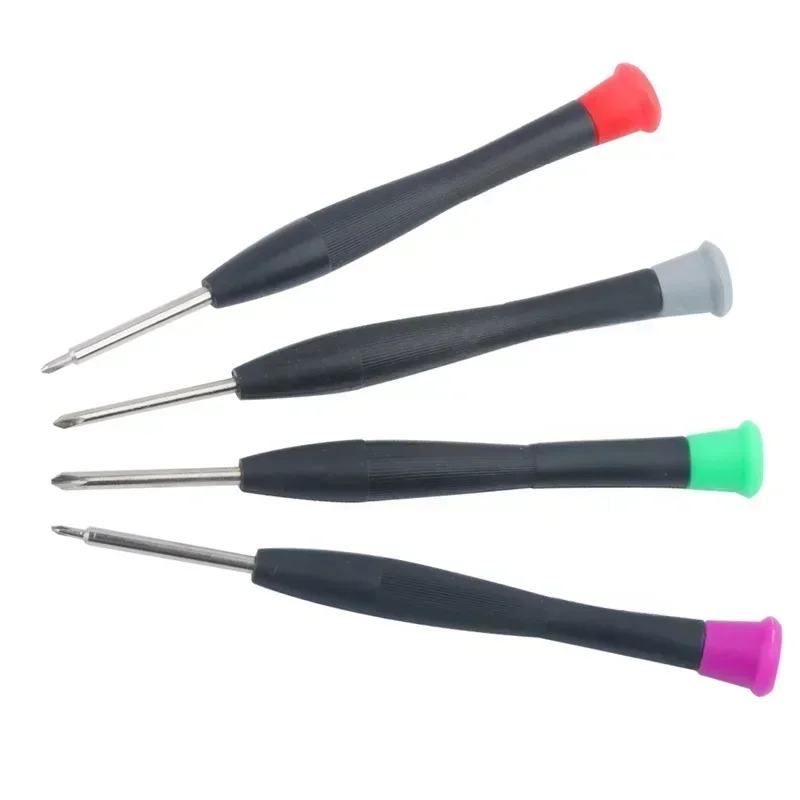 4Pcs Random Color Cap Magnetic Mini Screwdriver Set Phillips1.5 Y0.6 Y1.5 Y2.0 Hand Disassembly Repair Tool For Mobile Laptop PC