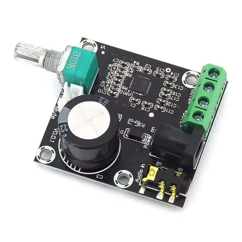 Stlxy 1/5/10Pcs 2x15W Stereo PAM8610 Amplifier Module Class D Mini Digital Audio Amplifier 12V Power Supply Speaker Mod Board