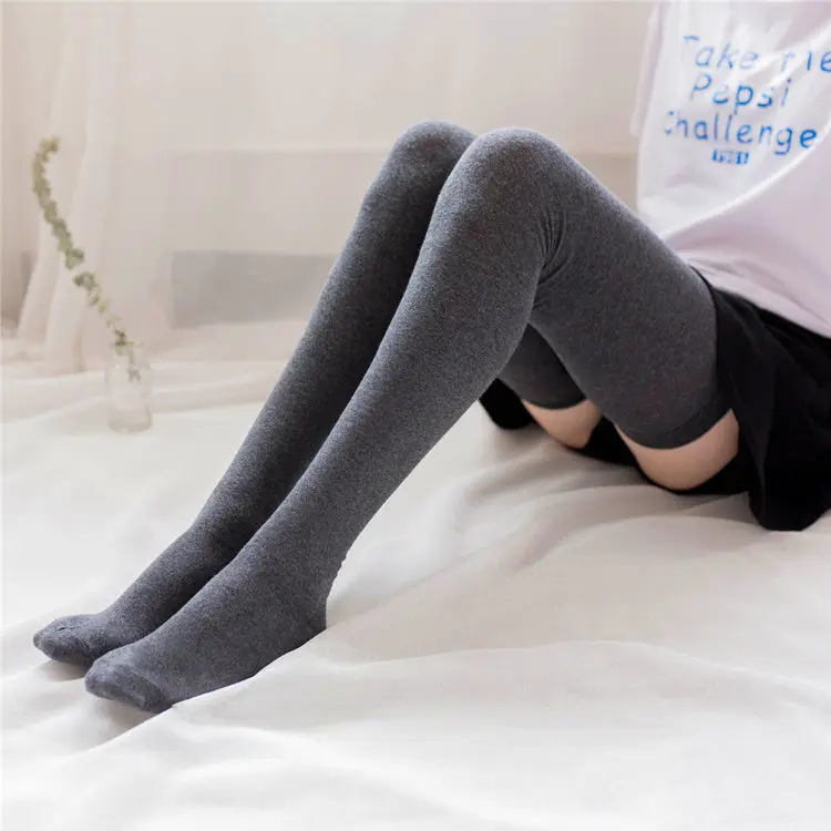 

Sports Fuzzy Athletic Crew Dress Height 185CM Tall Cotton Sock Women Thigh knee-length Extended 80CM High Autumn Winter B7W238