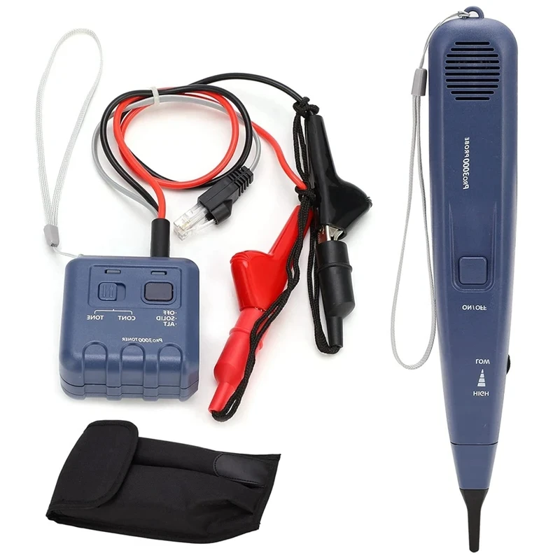 B-M Pro3000 Tone Generator And Probe Kit, Smarttone Technology, Handheld Telephone Line Circuit Finder