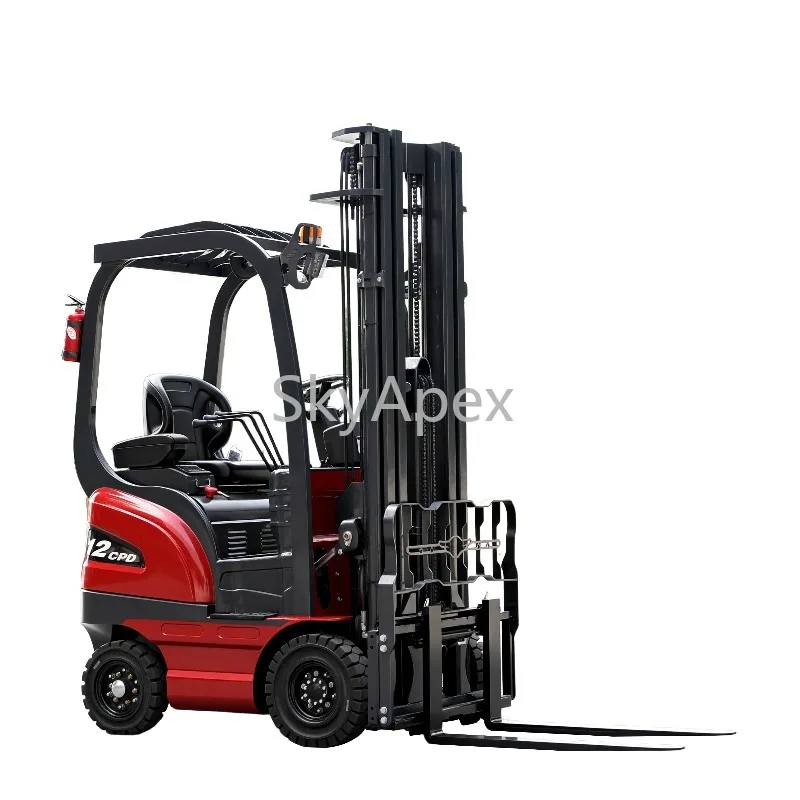 Short Wheelbase 1.2 Ton 1.5 Ton 2 Ton CE Certified Heavy Warehouse Forklift Lithium-ion Small Electric Forklift for Narrow Aisle