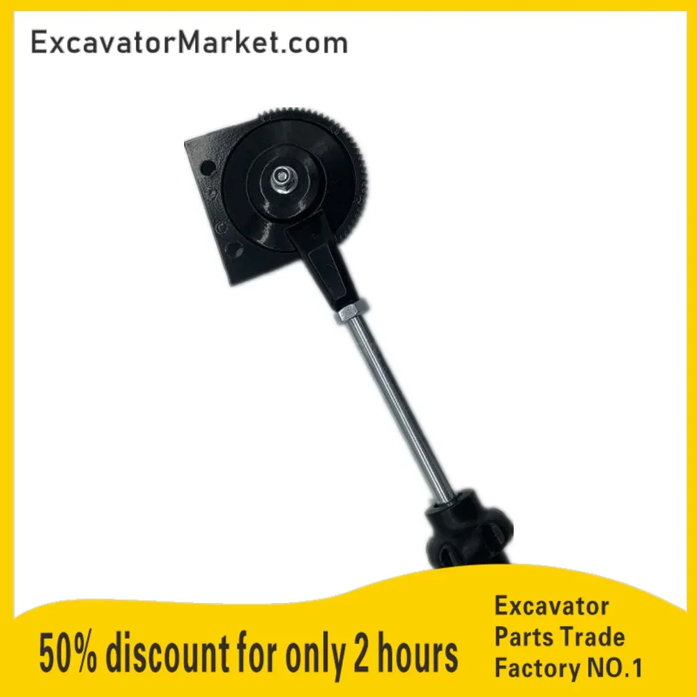 

For Komatsu Hitachi Kobelco Doosan hook machine throttle line modification handle hand pull flame line ball head excavator parts