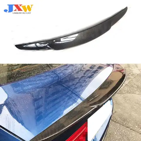 Jaguar XF XFL 2016-2020 리어 스포일러 탄소 섬유 부트 트렁크 트림 윙 자동차 스타일링 FRP
