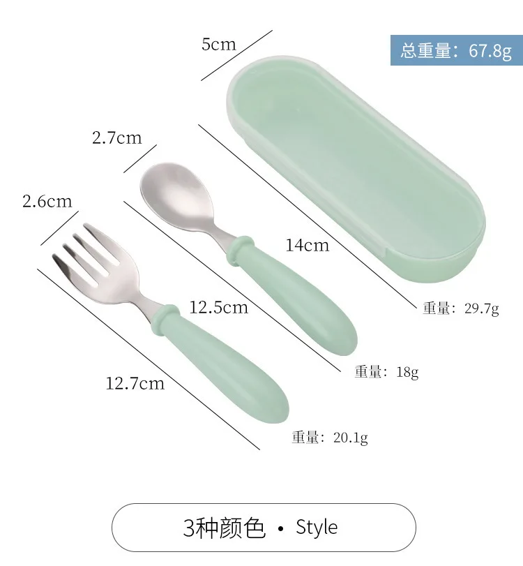 2pcs Paw Patrols Spoon Forks Box 304 Stainless Steel Cutlery Feeding Utensils Cute Cartoon Chase Skye Spoons Tableware Set Gift view 6