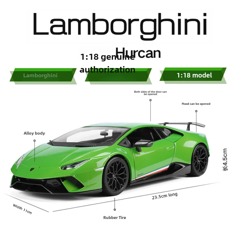 Maisto 1:18 Lambhur Huracan Performante Sports Car Diecast Model Edition collezione di giocattoli per veicoli in lega