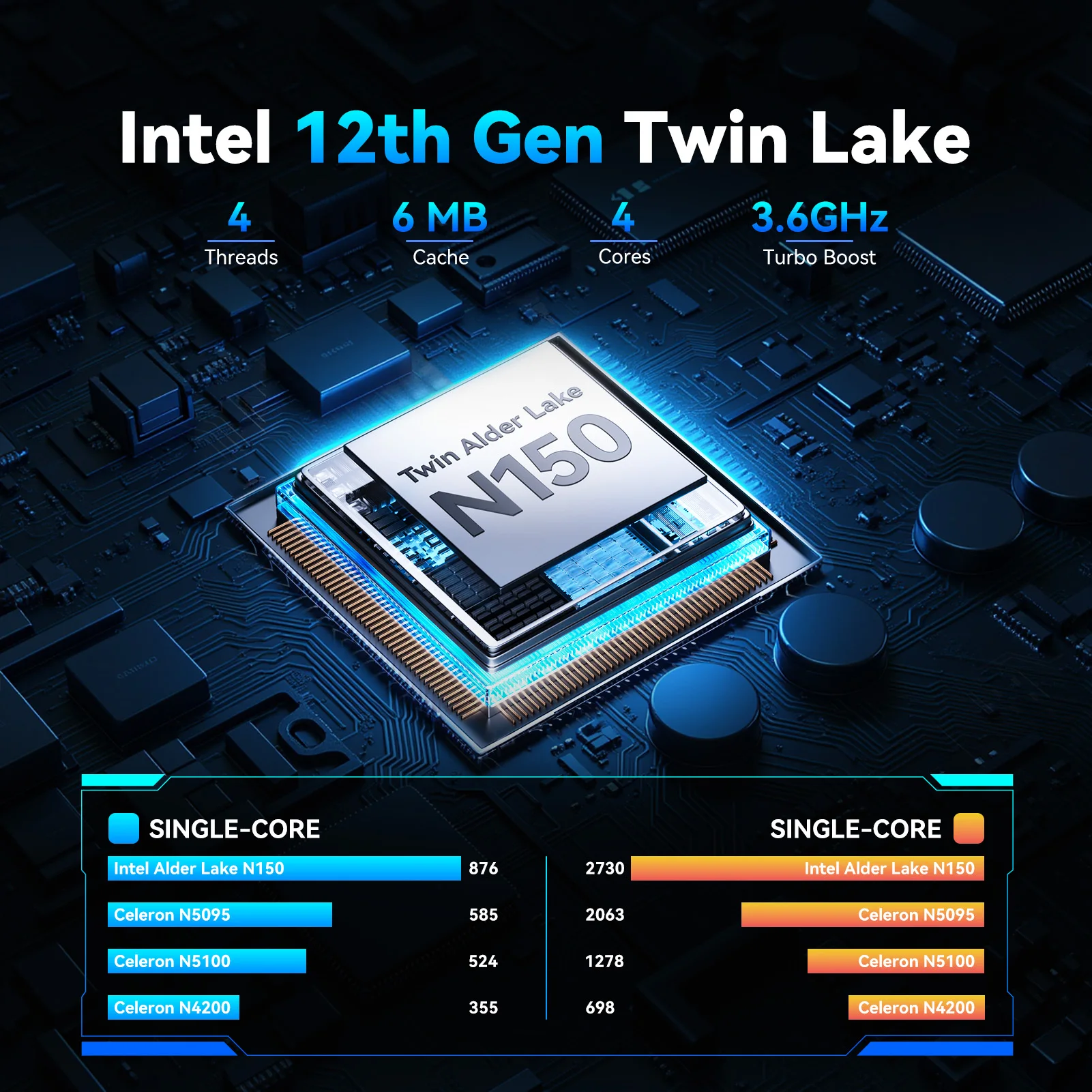 كمبيوتر محمول ACEMAGIC مقاس 18.5 بوصة يعمل بنظام Windows 11 PRO بطارية 8000 مللي أمبير في الساعة معالج Intel N150 رباعي النواة 16 جيجابايت DDR4 RAM 512 جيجابايت SSD Wifi5