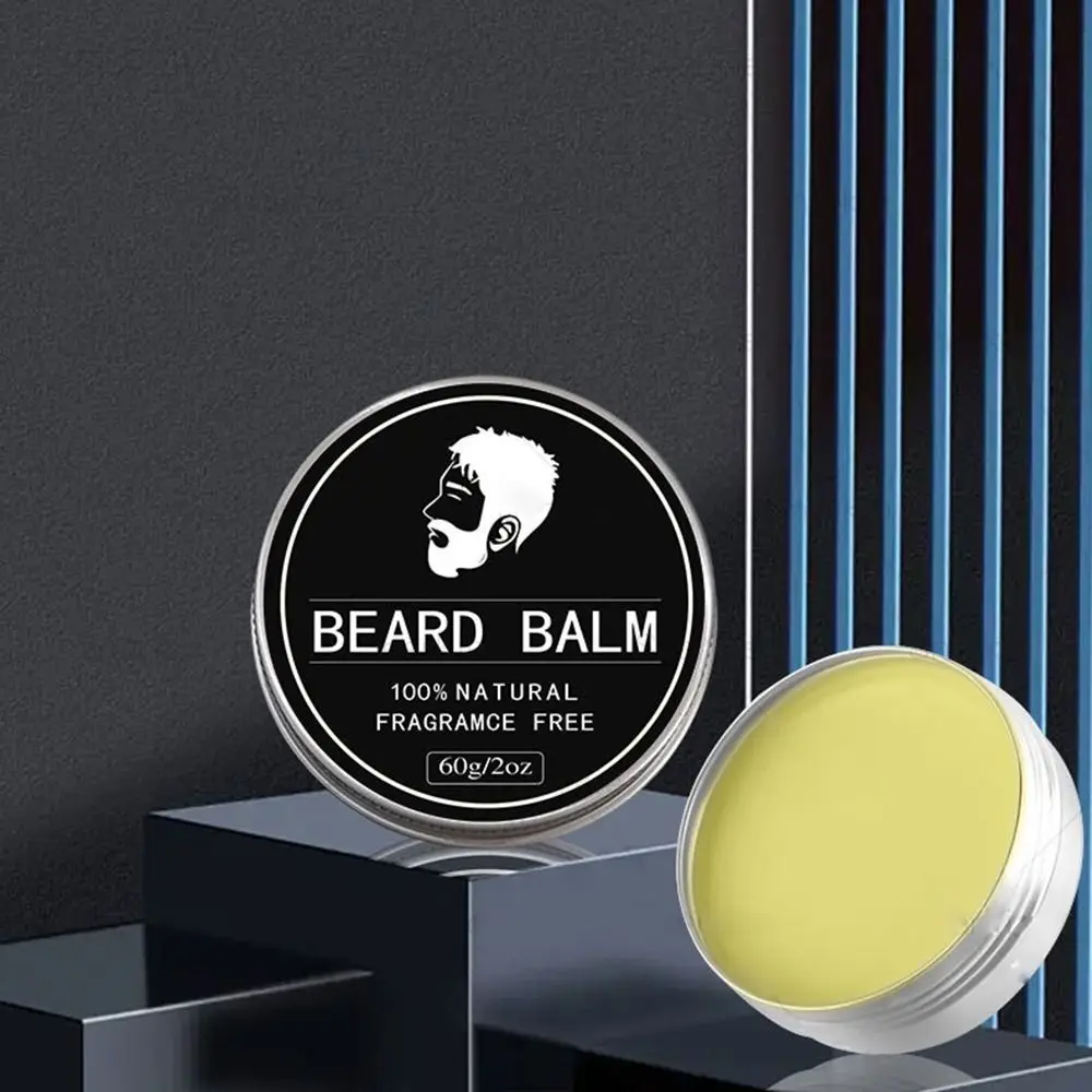 Acondicionador Natural para Barba, crema hidratante para alisar la barba, jabón hecho a mano no graso, cera orgánica para bigote, cuidado de la barba