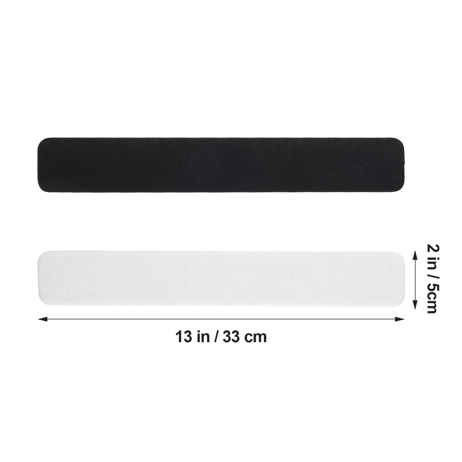 8Pcs Felt Pin Board Strips Bulletin Board for Office Classroom Use Felt Material with Push Pins and Note Paper Wall