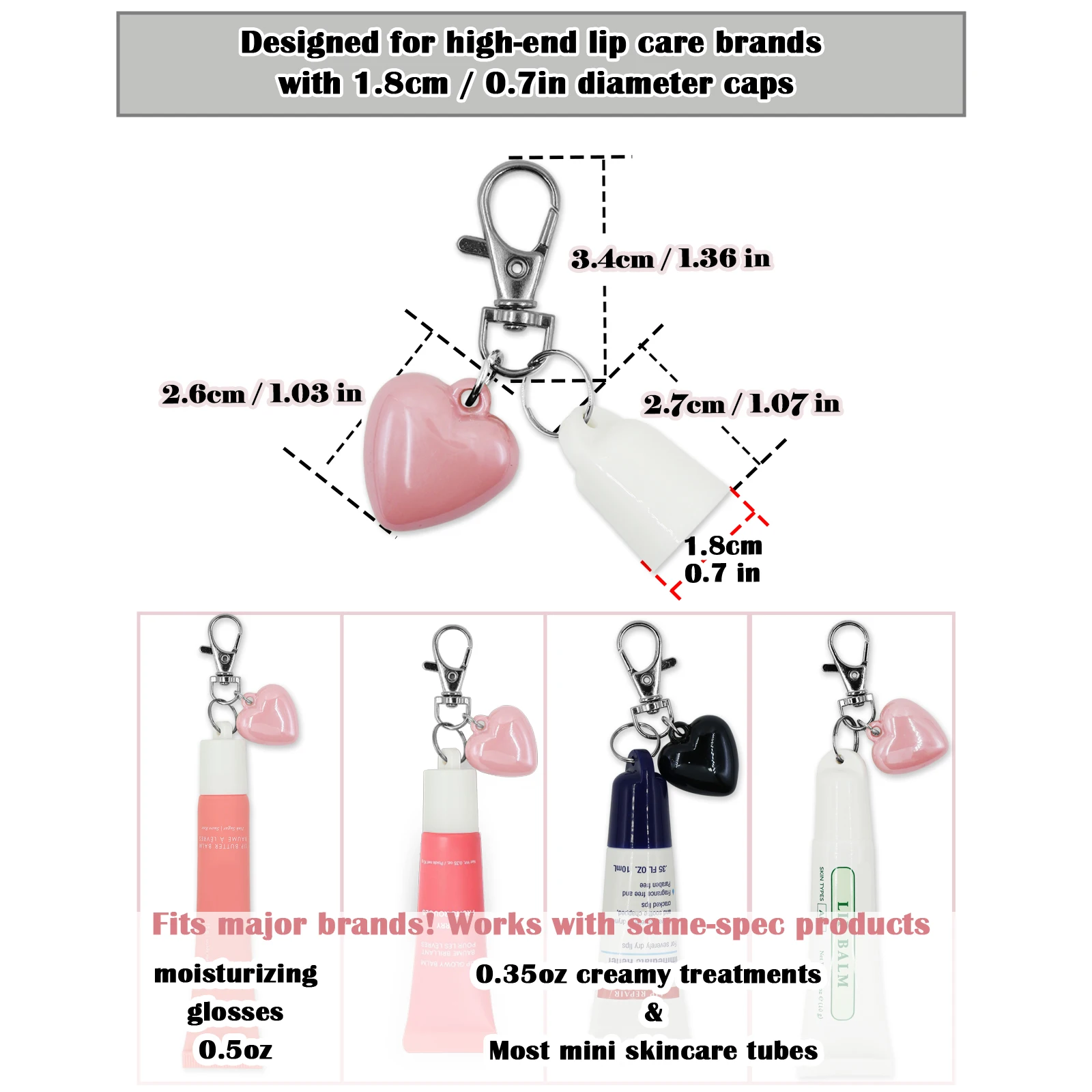 UniCrena Keychain Cap for Lip Balm Aquaphor 0.35oz/10ml-Key Chain