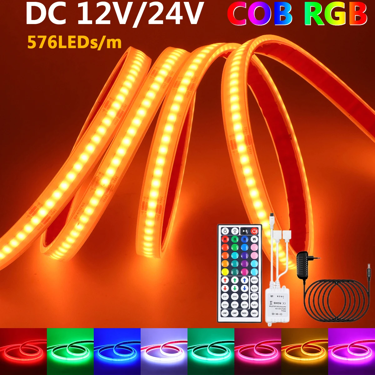Decor Lighting Hours - Lampu Strip LED RGB COB dengan