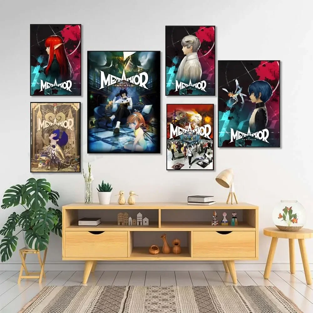 Cosplay Anime Game Metaphor Refantazio Poster HD art sticky wall waterproof home living room bar decoration