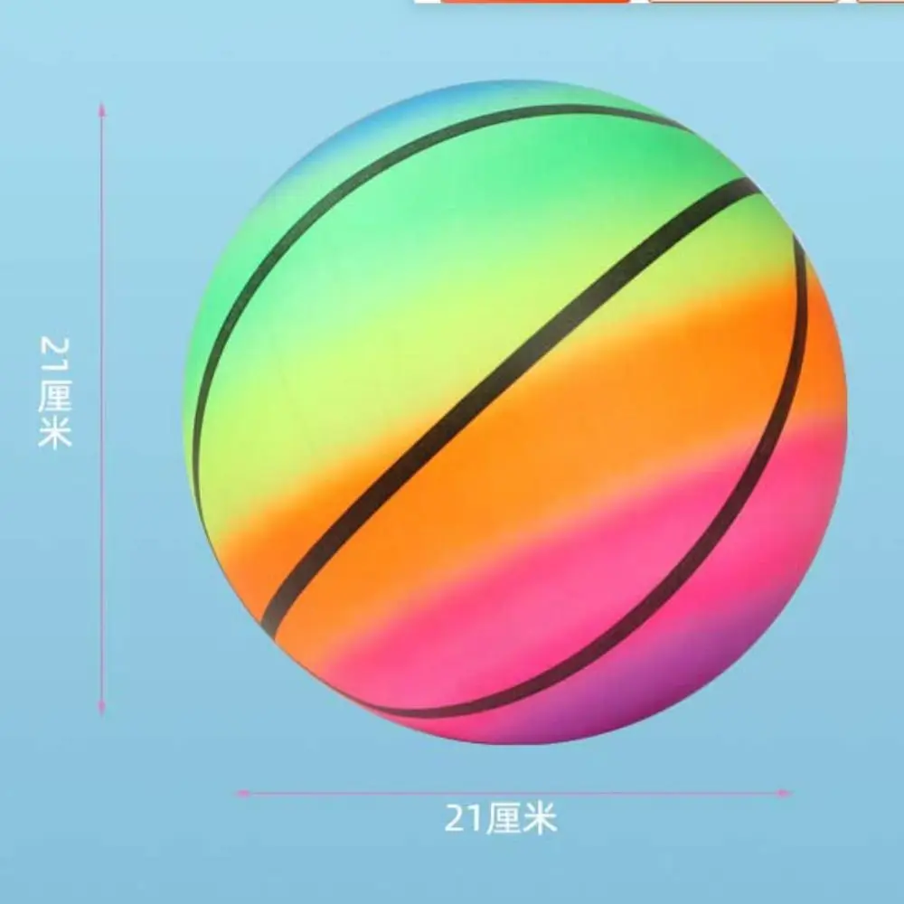 Volleyball Children's  Inflatable Soccer Ball Beach Rainbow Balls Inflatable Football  PVC Playthings Rainbow Football