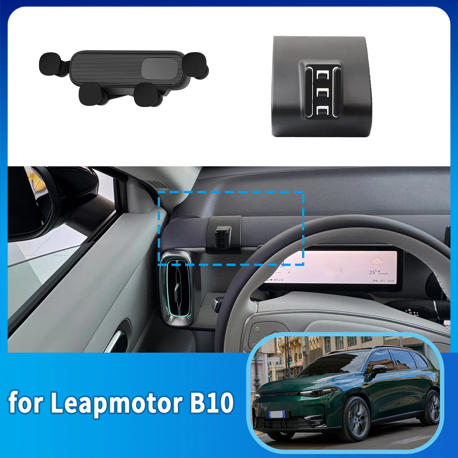 

Car Mobile Phone Holder fit for Leapmotor B10 GPS Bracket Accessories Navigation Stand Auto