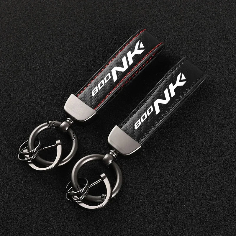 For CFMOTO CF MOTO 800NK 800 NK 2023 2024 Accessories Custom LOGO High-Grade Carbon Fiber Motorcycle Keychain