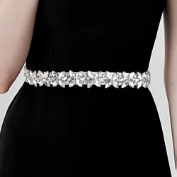 New Fashion Crystal Belt Elegant Bridal Handmade Waist Chain For Women Classic Jewellery Accessories