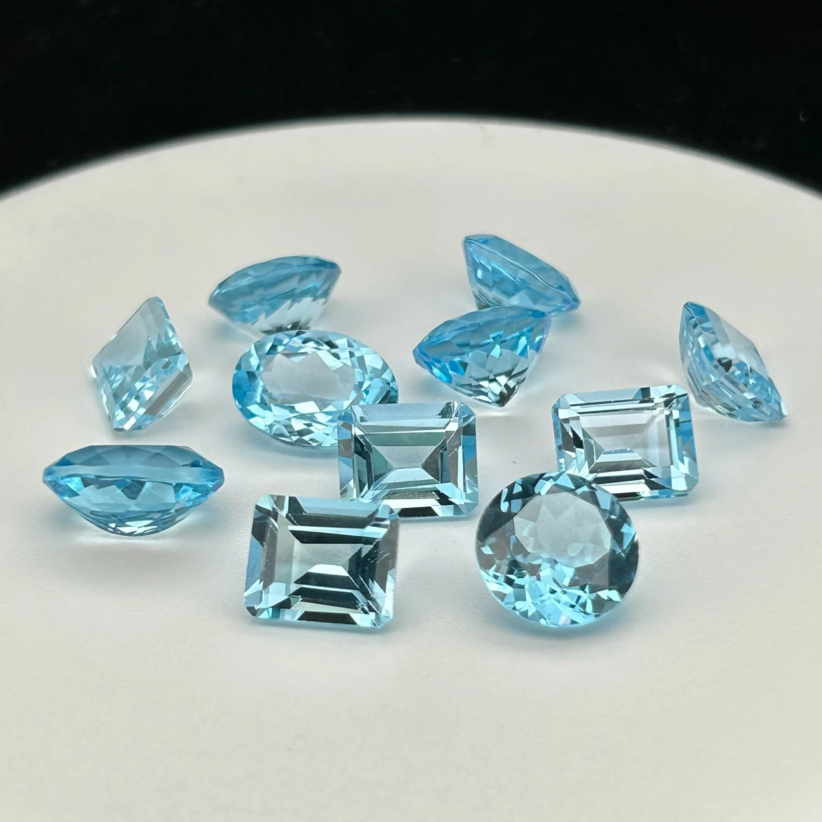 Meisidian Round Oval Emerald Cut 4X6-10X12mm 9 Carat 100% Natural Sky Blue Topaz Loose Gemstone For Fashion Earring Ring Making - Image 5