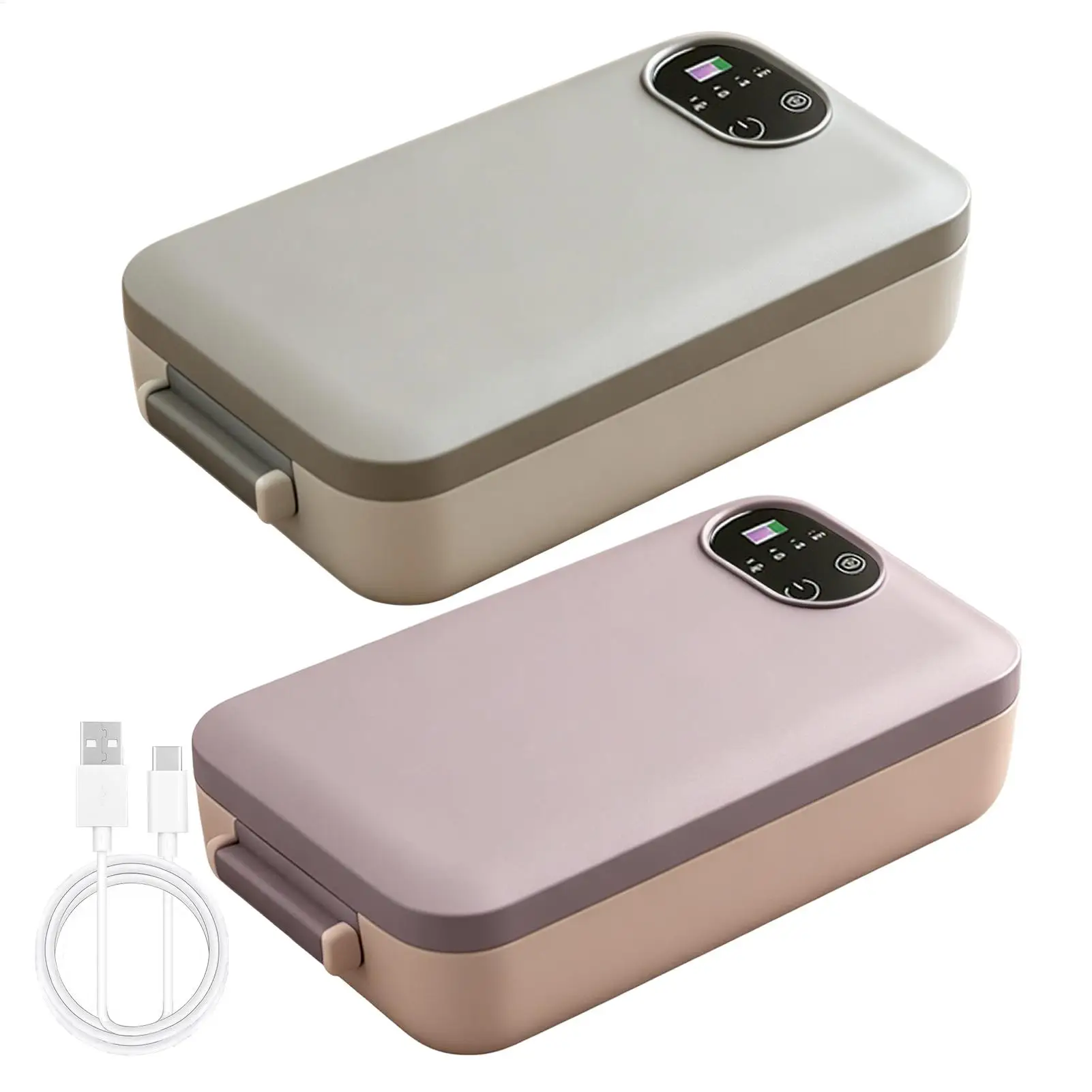 Portable Rechargeable Electric Lunch Box No Water Supply Required Timed Heat Preservation Suitable For Office Lunch carrying
