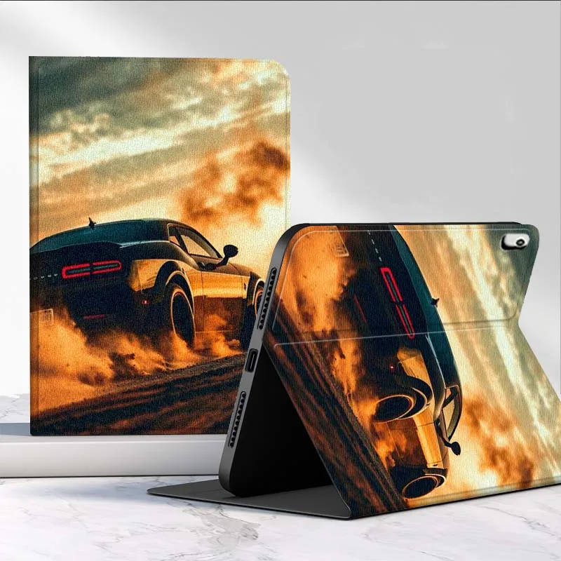 Creative Sports Car For Xiaomi Poco Redmi Pad 2 4 5 6 6S 7 7S SE Pro Ultra Max 14 11 8.8 11.2 12.5 Inch Tablet Case