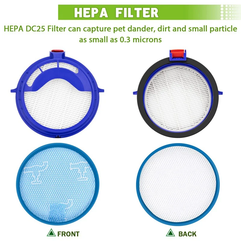 Dysondc25掃除機アクセサリー交換用hepaフィルター部品919171-02、916188-06と互換性があります