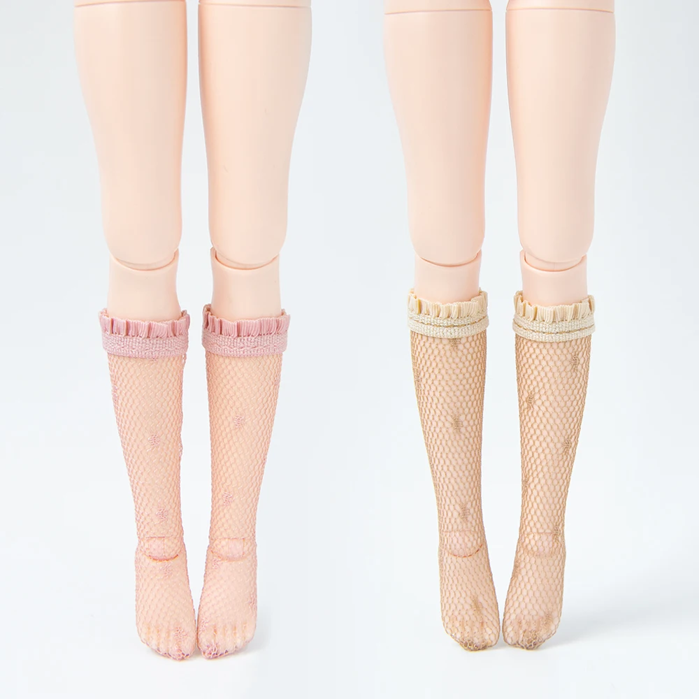 Blyth Socks Lace-trimmed Stockings Lolita-style Long Stockings for Azone Momoko OB24 Lace for OB22 OB27 YMY Doll Accessories view 2