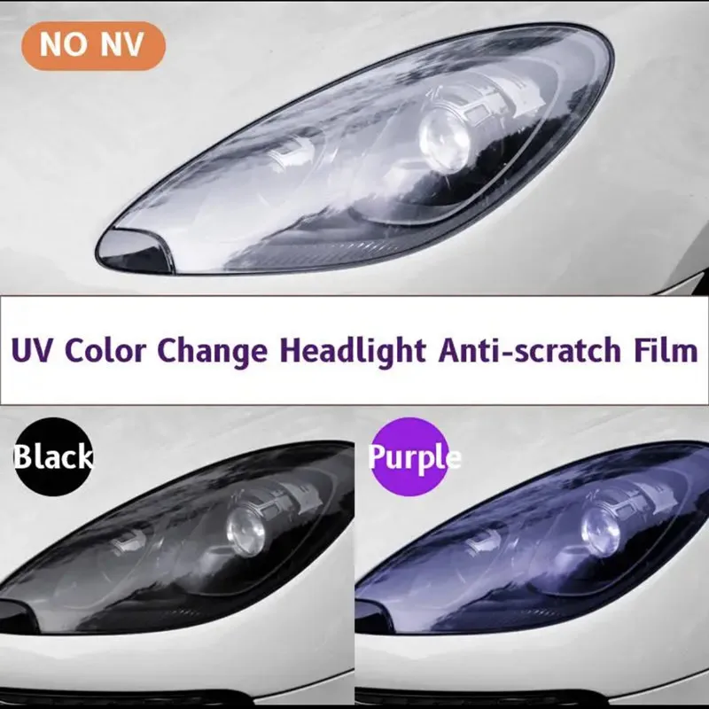 Intelligent Light Control Automotive TPU Photochromic Headlight Film Vehicle Headlight Modification Film