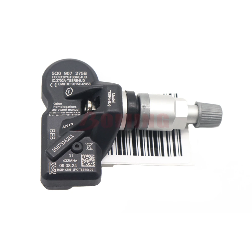 For Skoda Citigo Fabia Van Kamiq Kodiaq Octavia Rapid Superb Yeti Sensor 433MHZ Tire Pressure Monitoring System TPMS 5Q0907275B