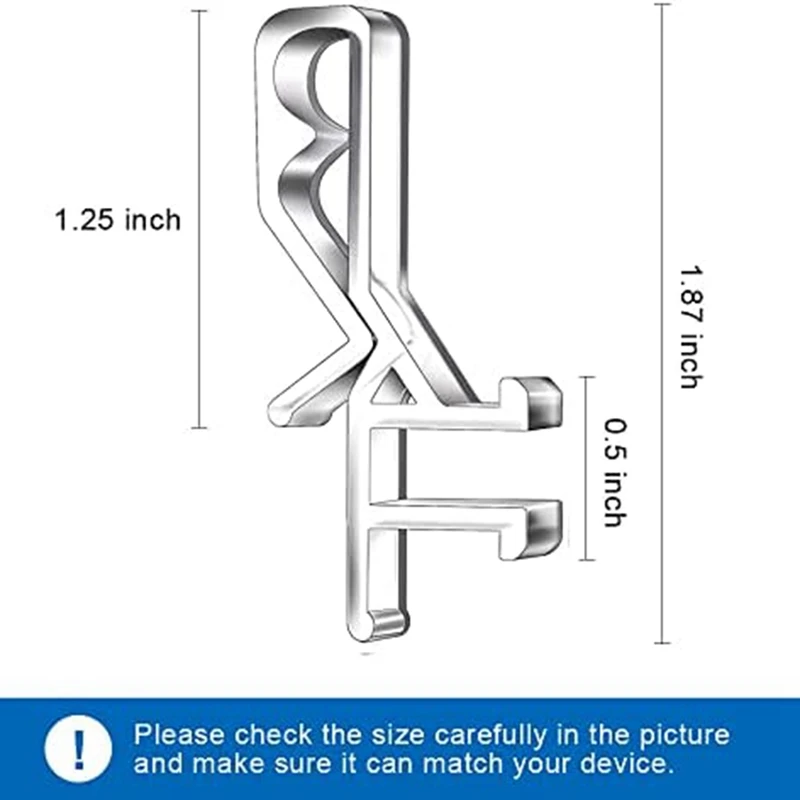 1-7/8 Inch  Channel Valance Clips Clear Plastic Valance Clips For The Valance With A Groove In The Back ( 24Pcs )