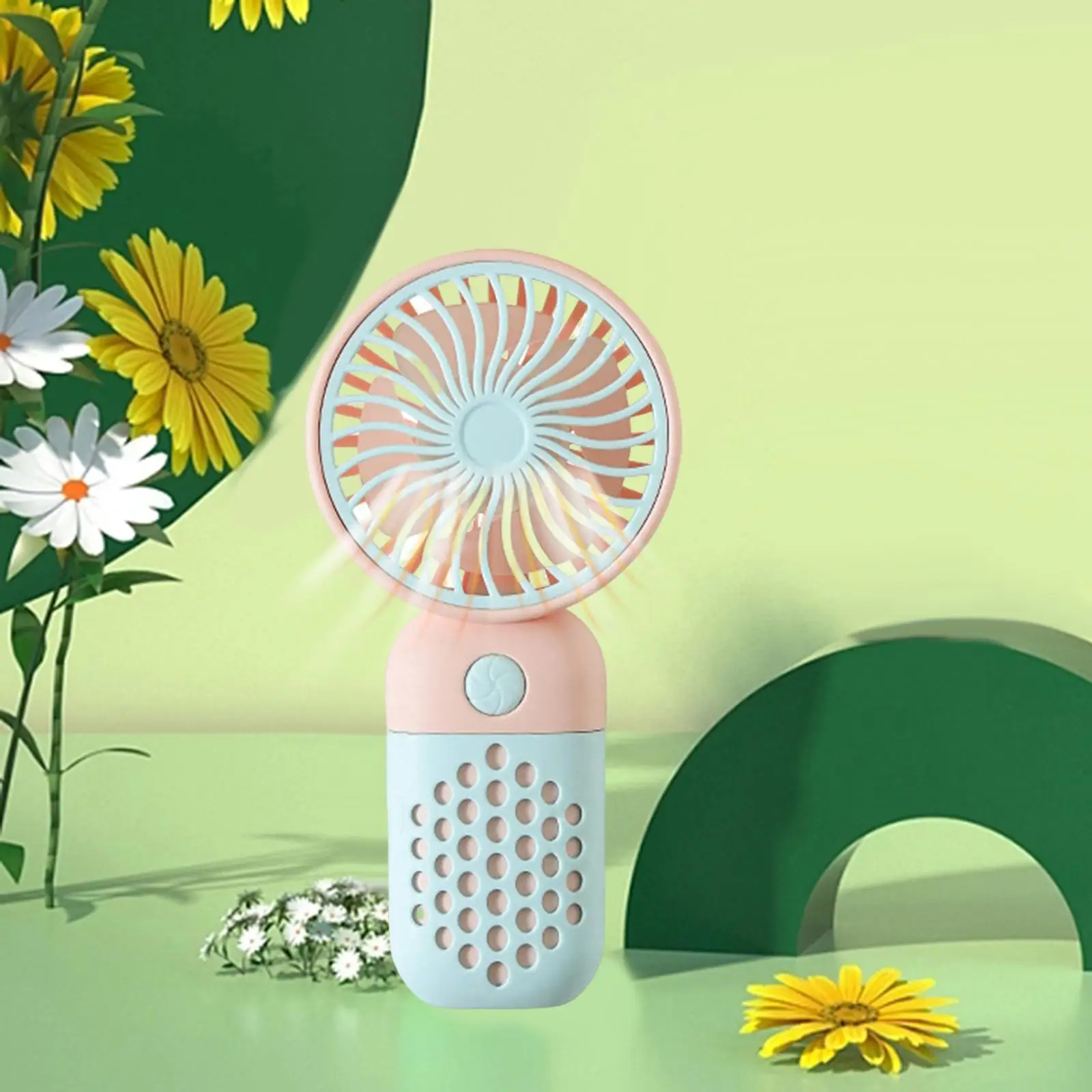 2xPortable Handheld Fan Personal Fan Quiet Mini Hand Held Fan for Home
