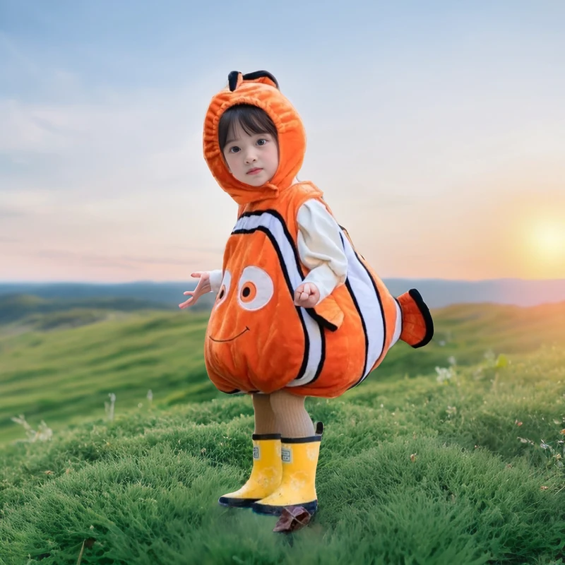 Clownfi Prestatiekostuum Kinderdier Doll Outfit Halloween Prestaties Kleuterschool Fi Thema Toneelkostuum