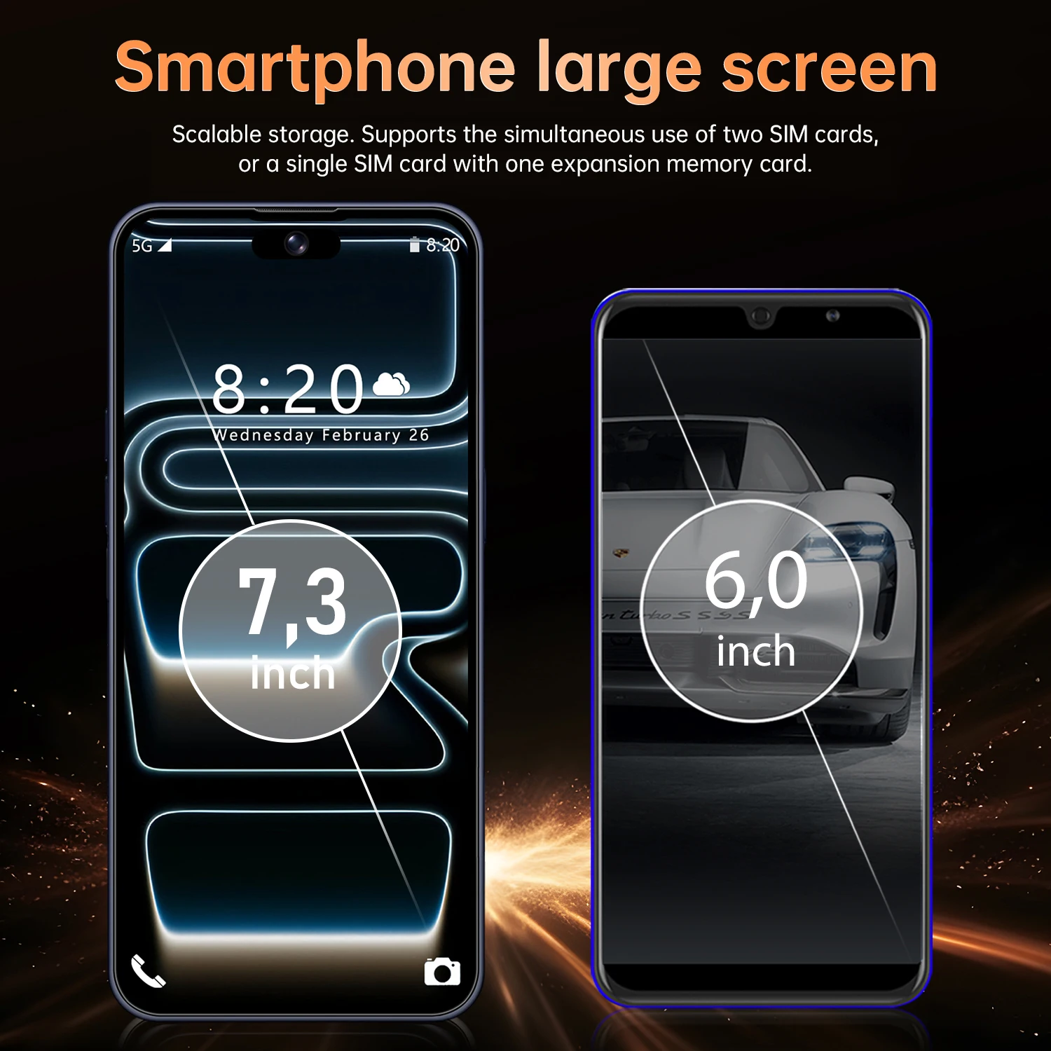 Hot 2026 New High Quality i17 Pro Max Original Intelligent 4G 5G Dual Card Dual Standby System Global Version 8000mAh Battery
