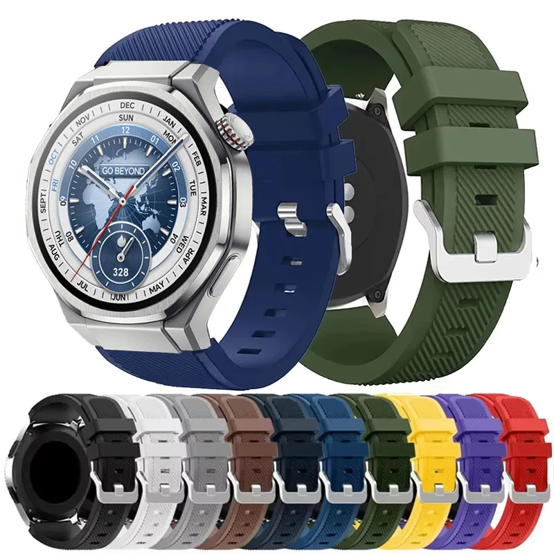 Bracelet de montre en Silicone, 22mm, pour Honor Watch 5 Ultra/Honor Magic Watch 2 46mm/Honor Watch 5 4 Pro/GS5 4 3 3i/GSPro Bracelet de montre en Silicone, 22mm, pour Honor Watch 5 Ultra/Honor Magic Watch 2 46mm/Honor Watch 5 4 Pro/GS5 4 3 3i/GSPro