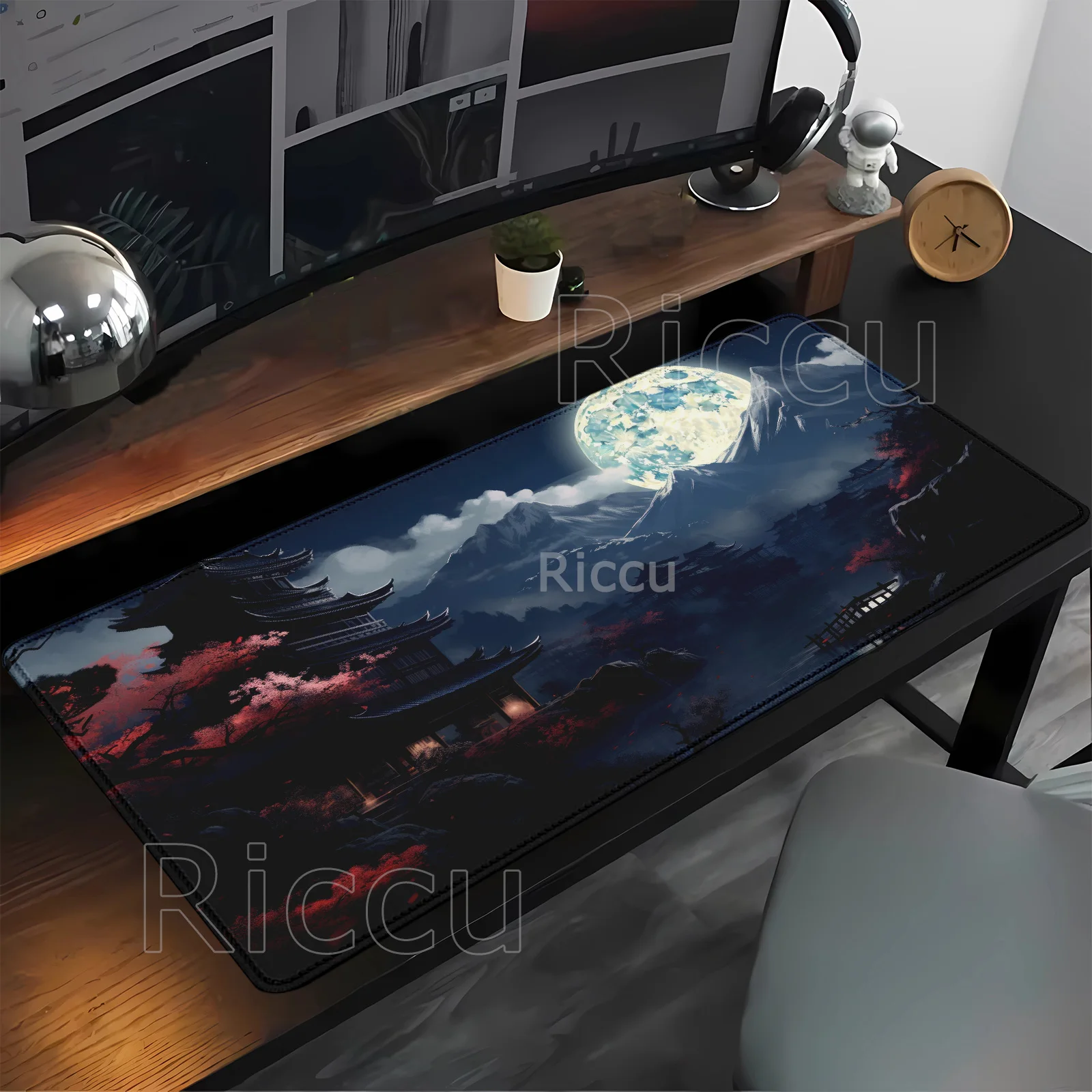 Red and black art landscapes sunset large Mouse Pad anti-slip Durablet offices accessories Mousepad keyboard HD Printing Desk Ma