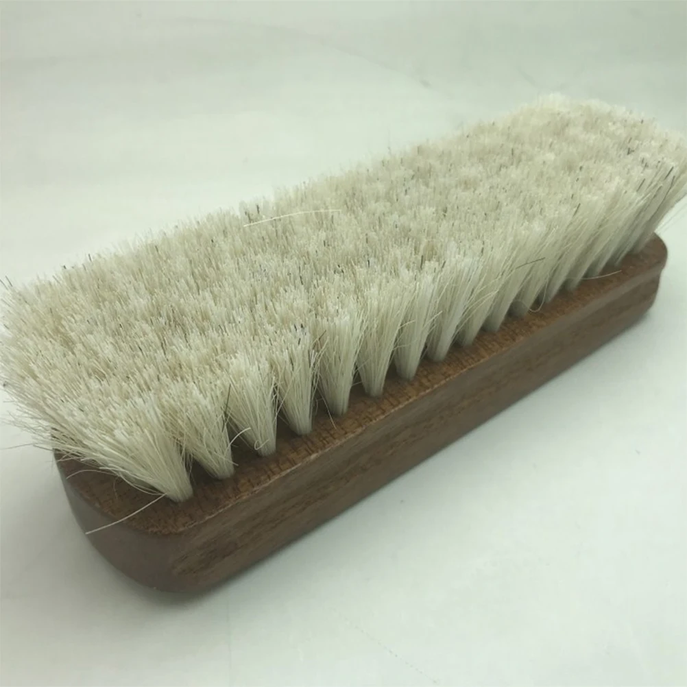 

Shoes Cleaning Durable Portable Polishing Shoe Shiner Effective Angle Horse Hair Wooden H Coat Brushes Storage