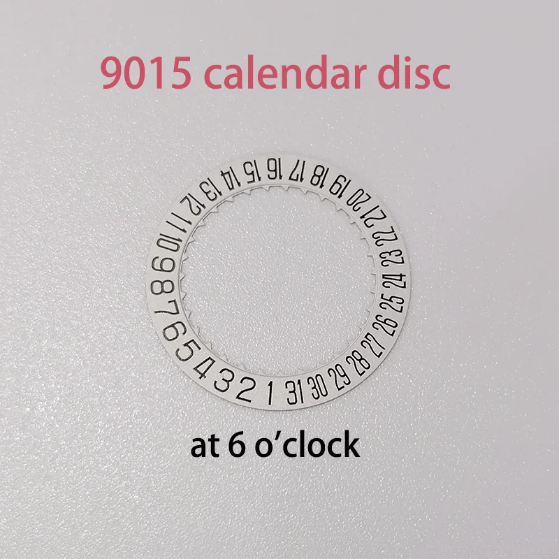 時計修理部品,カレンダーディスクの王冠,6時に,認識,9015ムーブメント,アクセサリー,新品