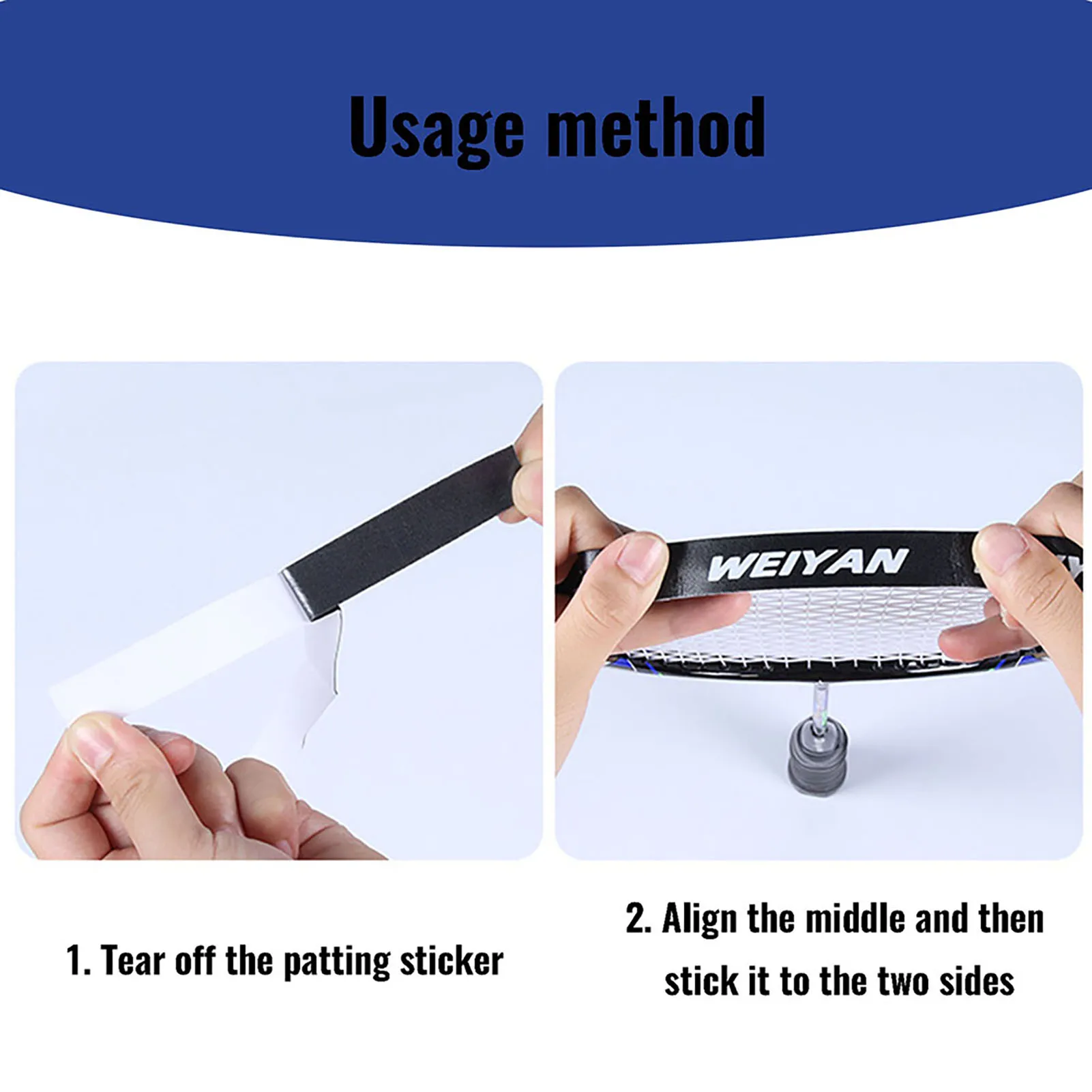 Badminton Racket Head Protector Sticker Wear-Resistant PU Protective Sticker Anti Scratch Tape Gift for Christmas Thanksgiving