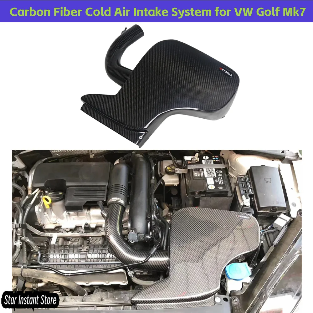 

Система впуска холодного воздуха из сухого углеродного волокна для VW Golf Mk7 2015-2021 | Двигатель 1.4T EA211 | Впускной комплект High Flow Performance