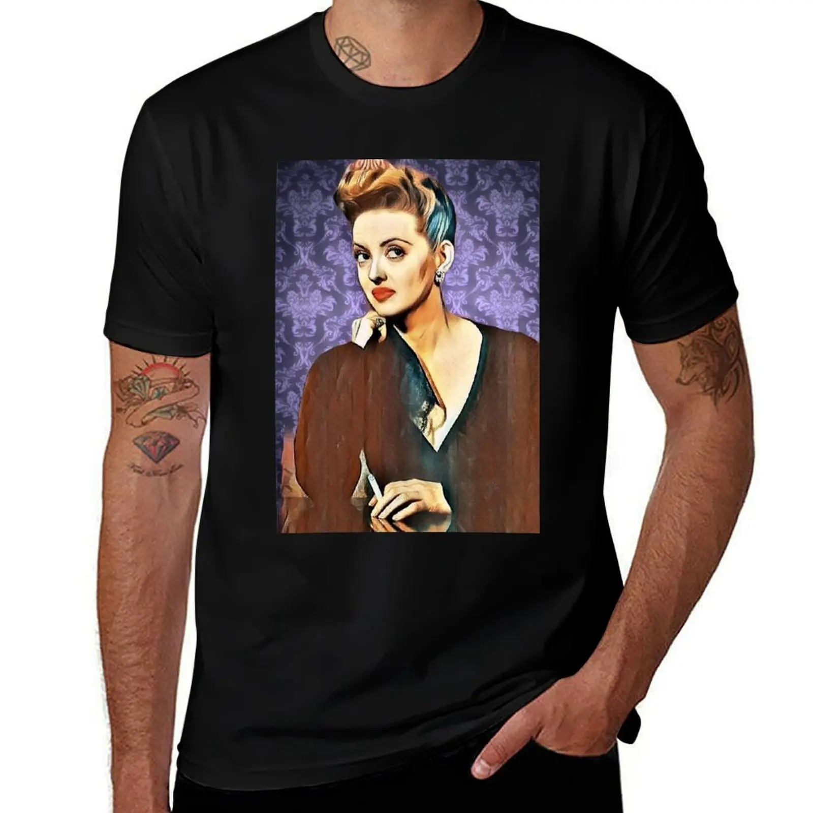 BETTE DAVIS EYES T-Shirt Casual Light Summer Short Sleeve Top T-Shirt