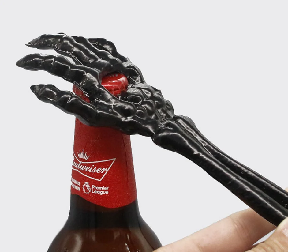 

Black Cast Iron Skull Hand Bottle Opener Creative Personality Bottle Opener Halloween Funny Beer Can Opener Christmas Gift