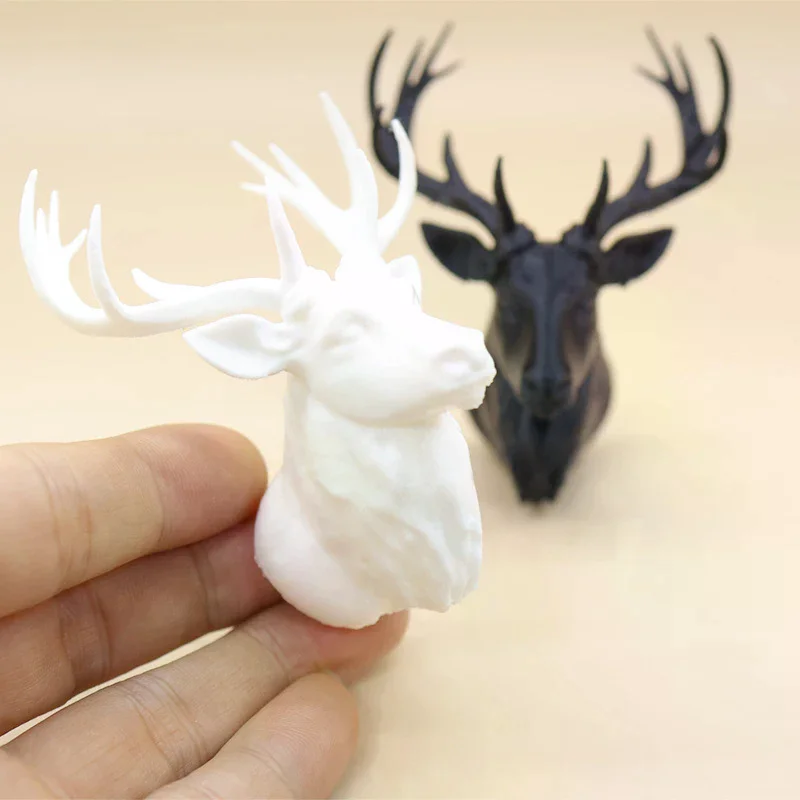1/12 ドールハウス鹿の頭壁掛け装飾ドールハウスミニチュアクリスマスシーンオーナメントドールハウスアクセサリー