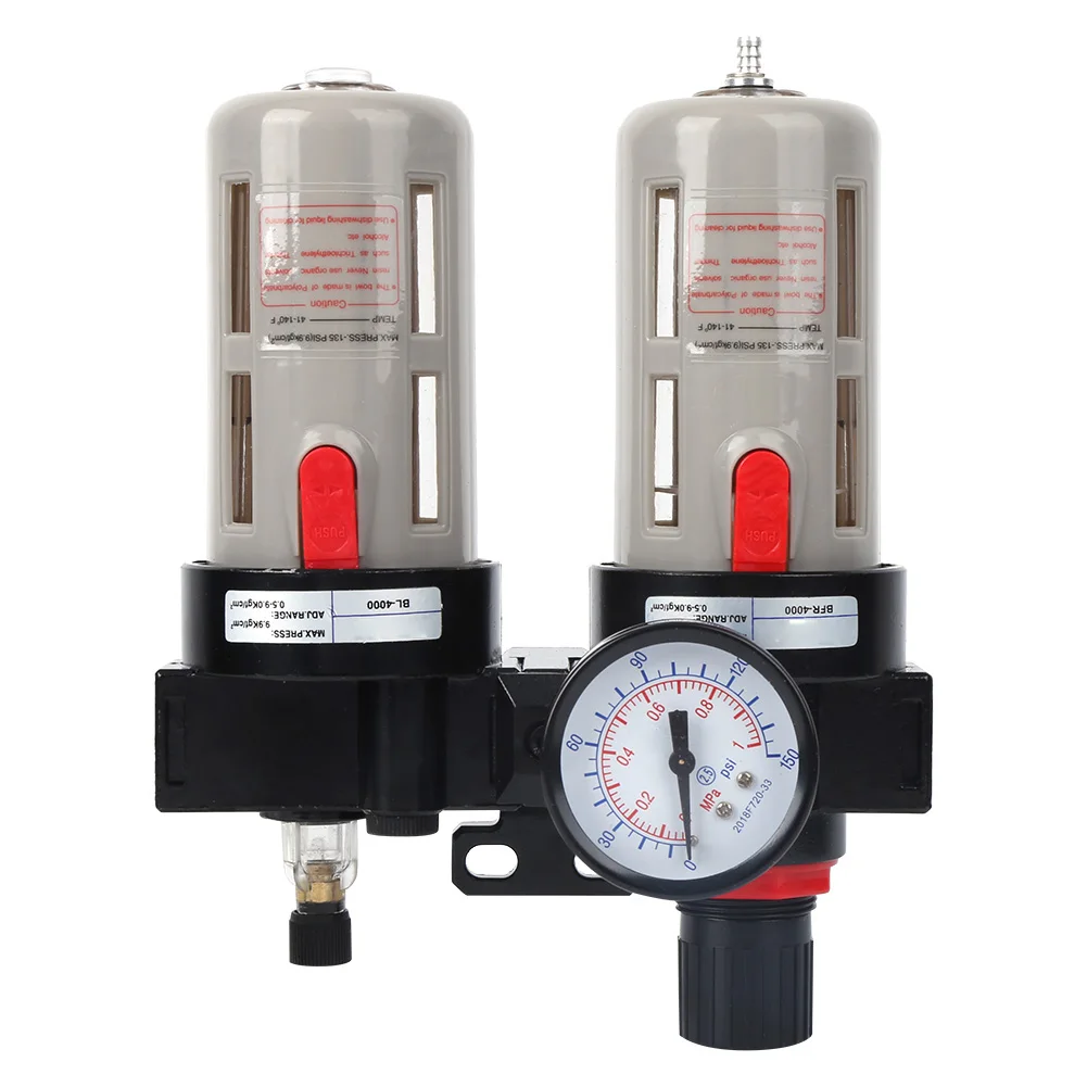 Öl-Wasser-Regler, Öl-Wasser-Abscheider, Druckluftfilter, Quellenbehandlung mit Manometer BFC-4000