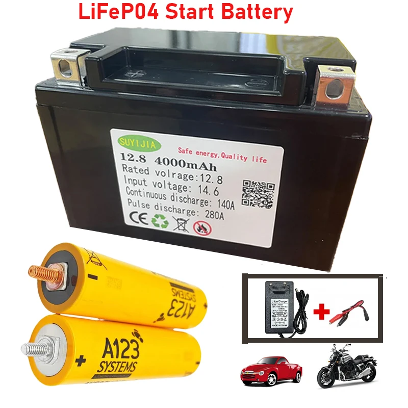 LiFeP04 12,8 V 14,6 V 4000 mAh Lithium-Eisenphosphat Hochgeschwindigkeitsentladung 45C280A ForCar