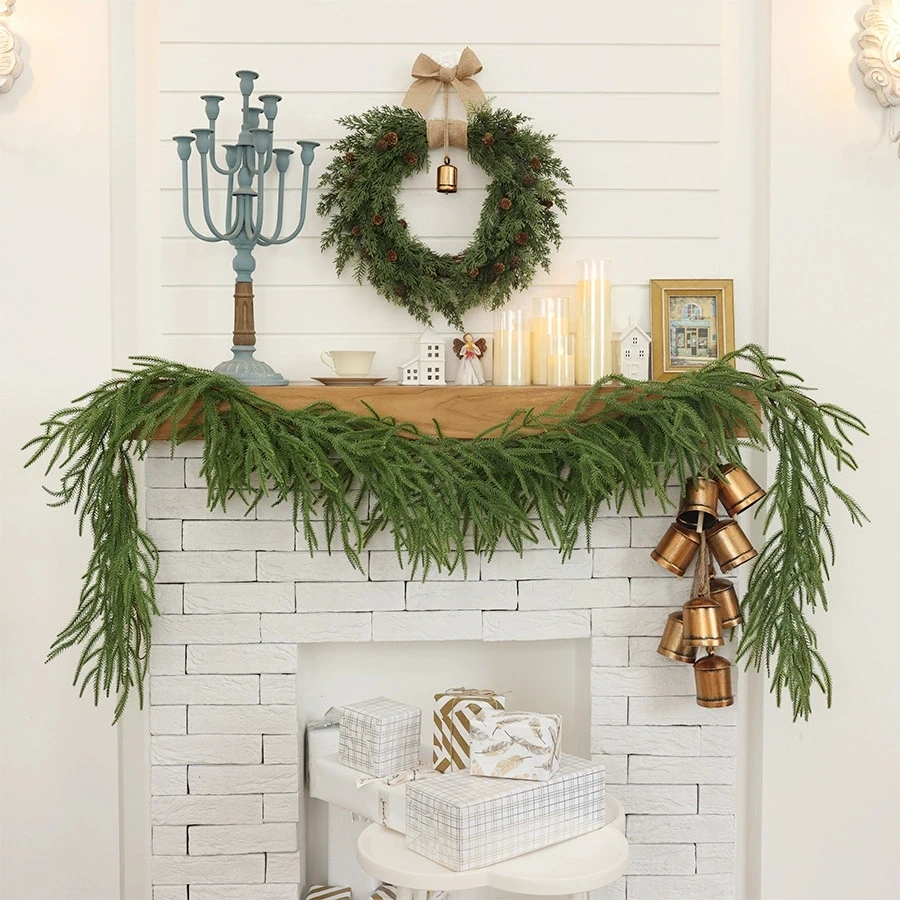 الصنوبر الطبيعي المخروط عيد الميلاد إكليل عيد الميلاد الديكور إكليل الباب شنقا عيد الميلاد جرس عيد الميلاد الكرمة الدائري